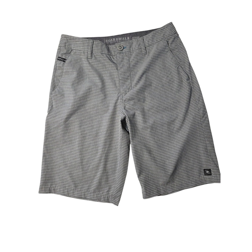 Ripcurl Boardwalk Mirage‎ Surf Shorts Striped Gray Size 29 Mid Rise